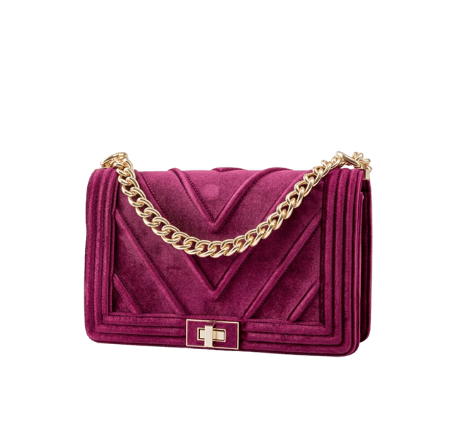 Purple Velvet Flapbag image